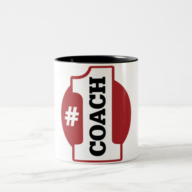 Numrera 1 lagledare Två-Tonad mugg (Center)