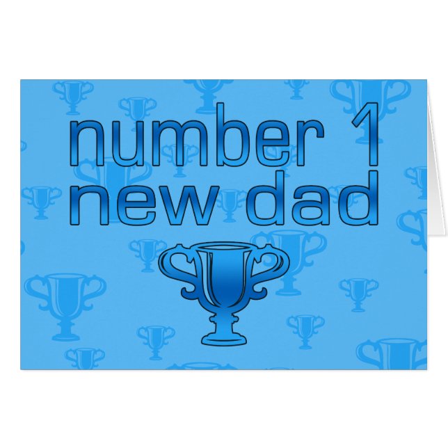 Numrera 1 nya pappa OBS kort (Framsidan Horizontal)