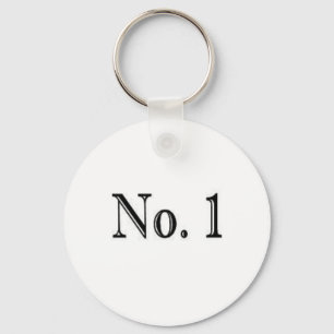 Numrera 1 nyckelring