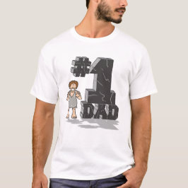 Numrera 1 pappat-skjorta tee