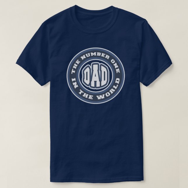 Numrera 1 pappaT-tröja T-shirt (Design framsida)