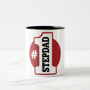 Numrera 1 Stepdad Två-Tonad Mugg