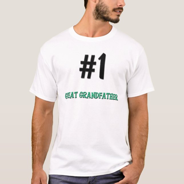 Numrera 1 stor- farfar tee (Framsida)