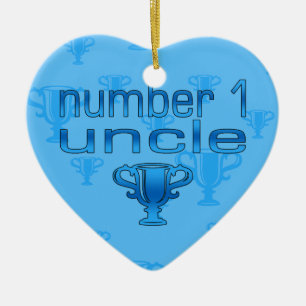 Numrera 1 Uncle Julgransprydnad Keramik