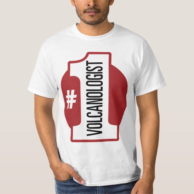 Numrera 1 Volcanologist T-shirt (Framsida)