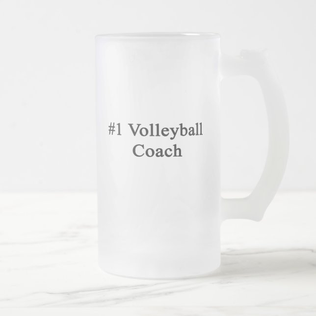 Numrera 1 volleybolllagledare frostat ölglas (Höger)