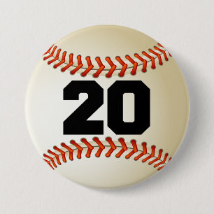 Numrera 20 baseball knapp