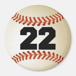 Numrera 22 baseball magnet