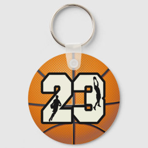 Numrera 23 basket nyckelring