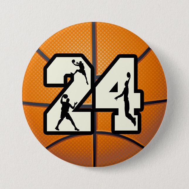 Numrera 24 basket knapp (Framsida)