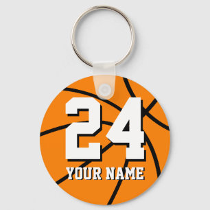 Numrera 24 basketkeychains   Personalizable Nyckelring