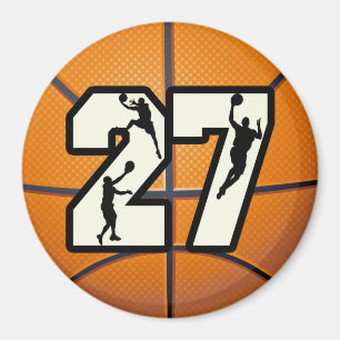 Numrera 27 basket magnet