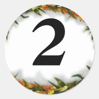 Numrera 2 den hawaianska Lei klistermärken