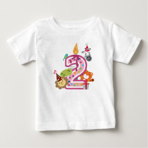 numrera 2 understöder födelsedagt-skjorta för b t shirt