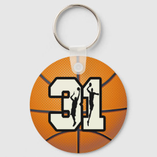 Numrera 31 basket nyckelring