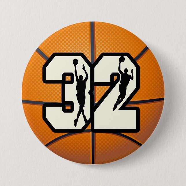 Numrera 32 basket knapp (Framsida)