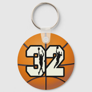 Numrera 32 basket nyckelring