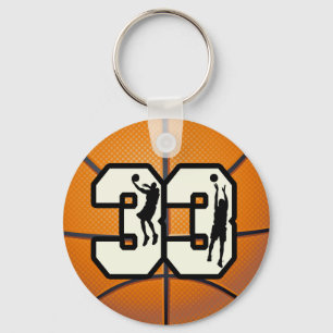 Numrera 33 basket nyckelring