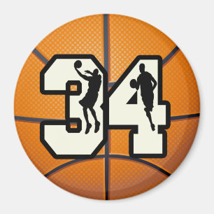 Numrera 34 basket magnet