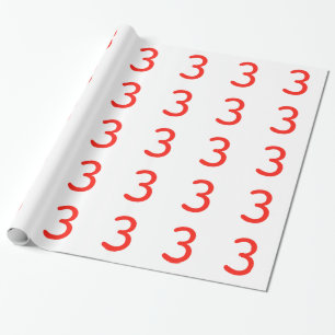 Numrera 3 presentpapper
