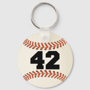 Numrera 42 baseball nyckelring