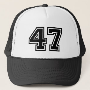 Numrera "47", truckerkeps