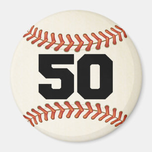 Numrera 50 baseball magnet