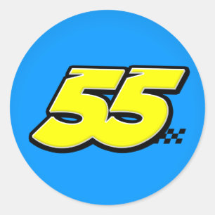 Numrera 55 - Klistermärke