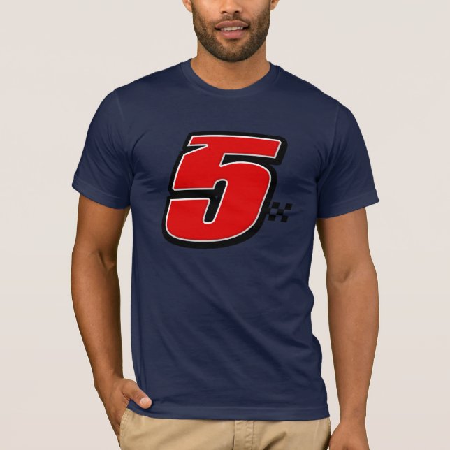 Numrera 5 tee shirt (Framsida)