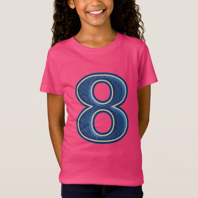 Numrera 8 tee shirt (Framsida)