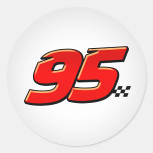 Numrera 95 - Klistermärke