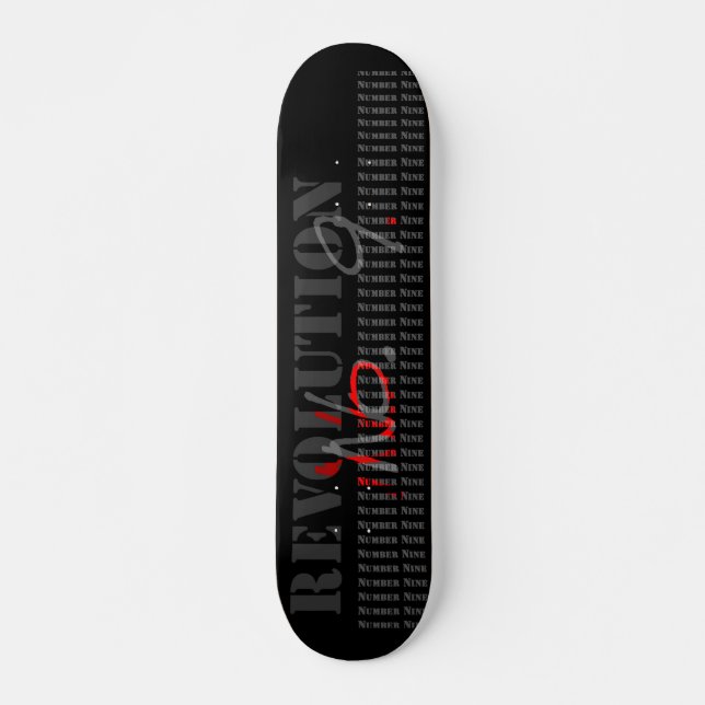 numrera 9 skateboard bräda 21,5 cm (Framsida)