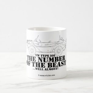 numrera av den väl beasten… nästan! kaffemugg
