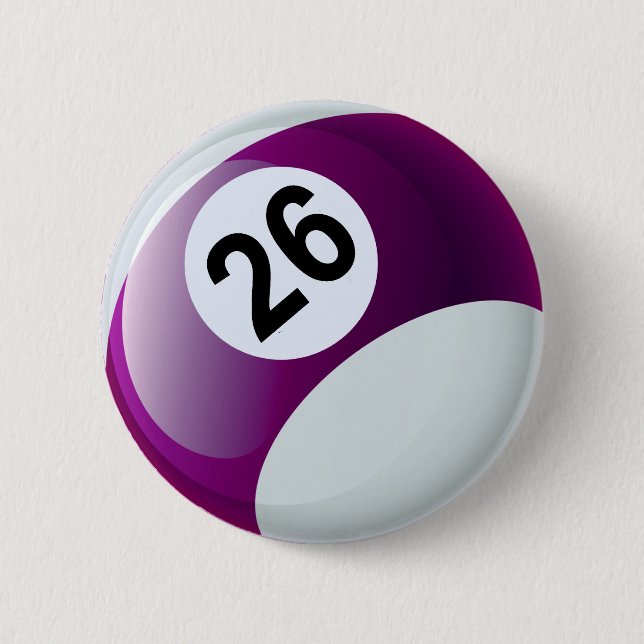 Numrera boll för 26 biljard knapp (Framsida)