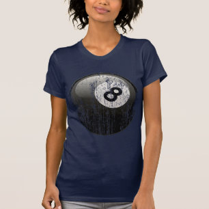 NUMRERA BOLL FÖR 8 BILJARD - SOM ERODERAS OCH T SHIRT