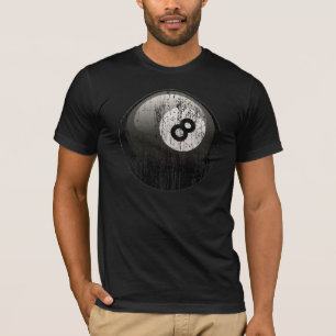 NUMRERA BOLL FÖR 8 BILJARD - SOM ERODERAS OCH T SHIRT