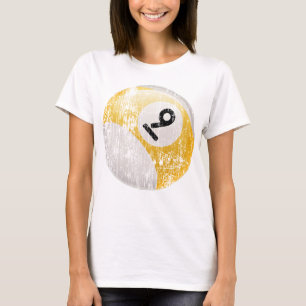 NUMRERA BOLL FÖR 9 BILJARD - SOM ERODERAS OCH TEE SHIRT