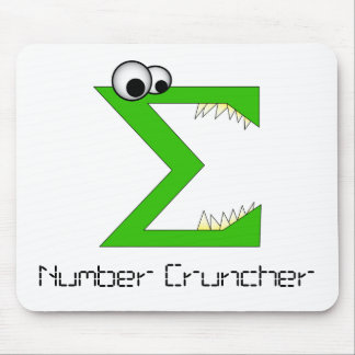 Numrera cruncheren Mousepad Musmatta