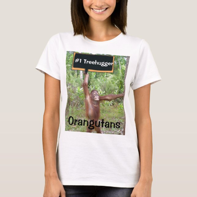 Numrera en #1 Treehugger T-shirt (Framsida)