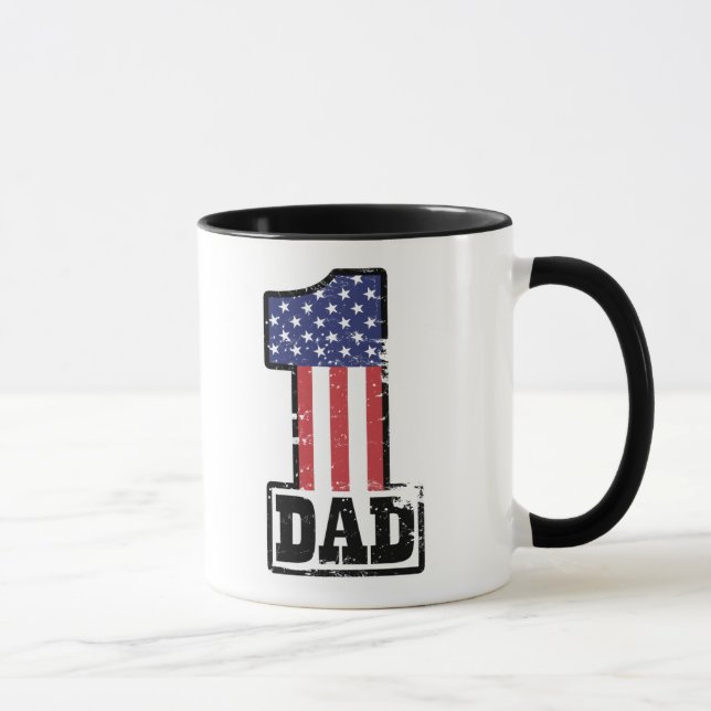 Numrera en amerikanpappa mugg (Höger)