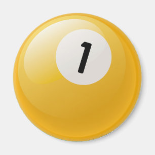 NUMRERA EN BILJARDBOLL MAGNET