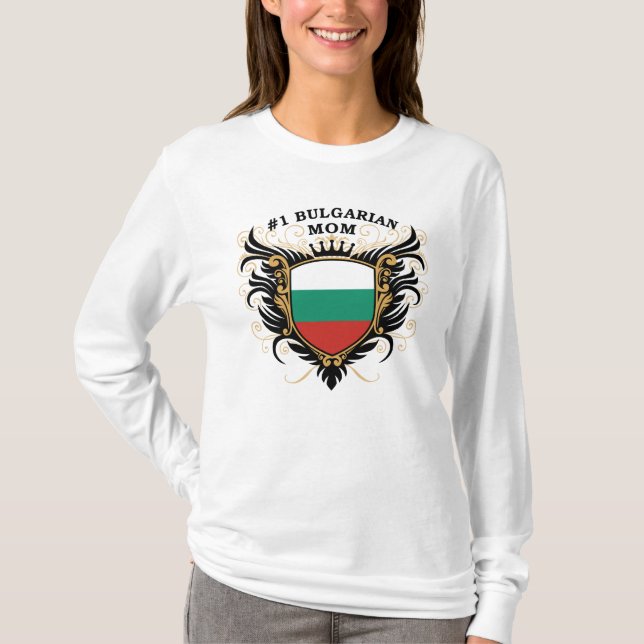 Numrera en bulgarisk mamma t shirt (Framsida)