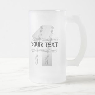 Numrera en frostad mugg (beställnings- text)