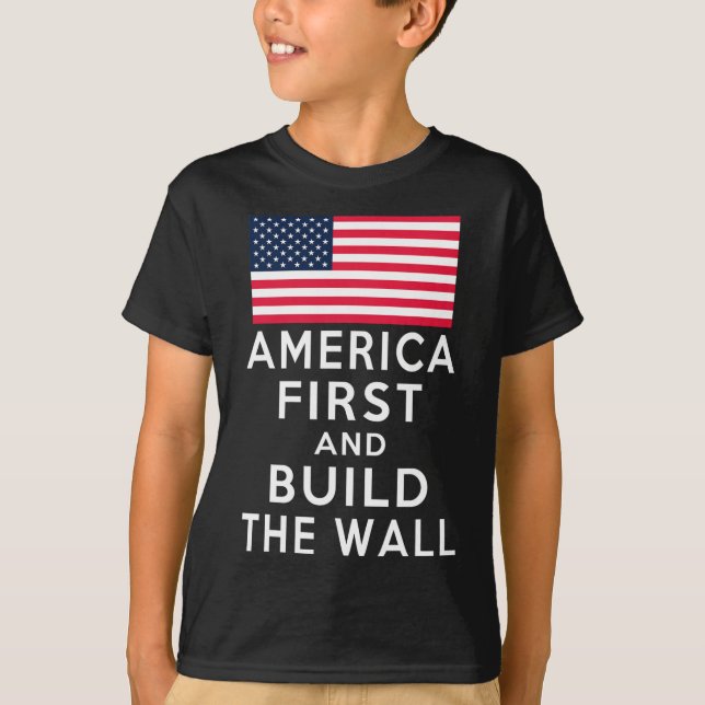 Numrera en gång till och Bygg en mur T Shirt (Framsida)