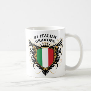 Numrera en italiensk morfar kaffemugg