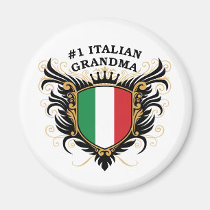 Numrera en italiensk mormor magnet