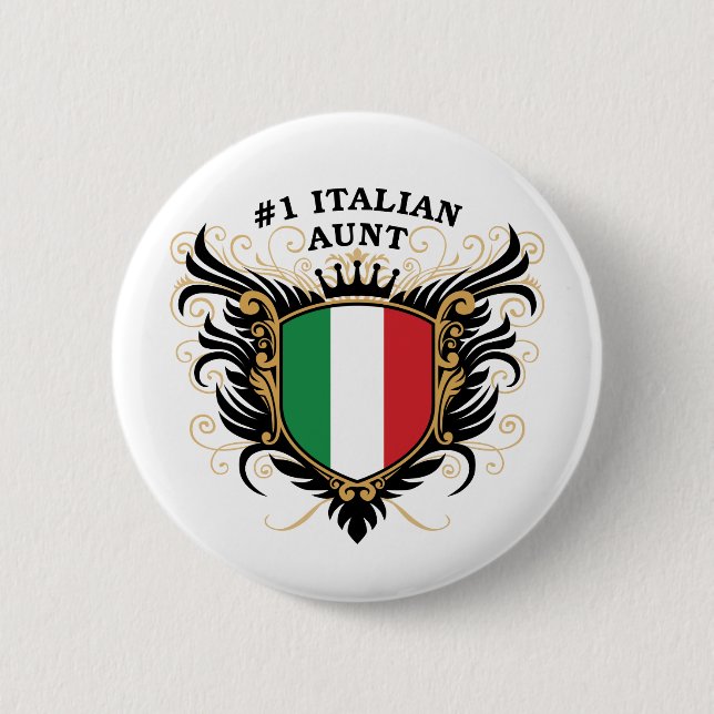 Numrera en italiensk moster knapp (Framsida)