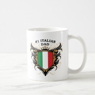 Numrera en italiensk pappa kaffemugg