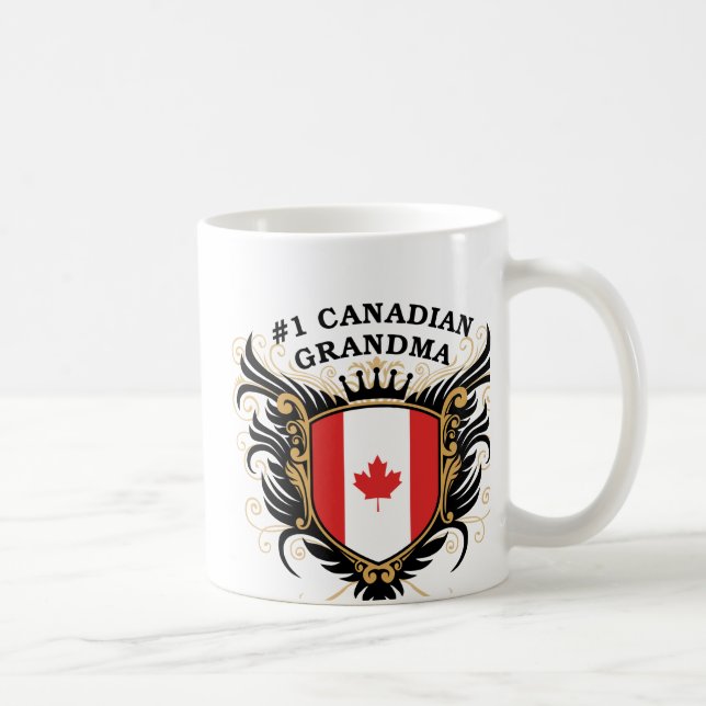 Numrera en kanadensisk mormor kaffemugg (Höger)