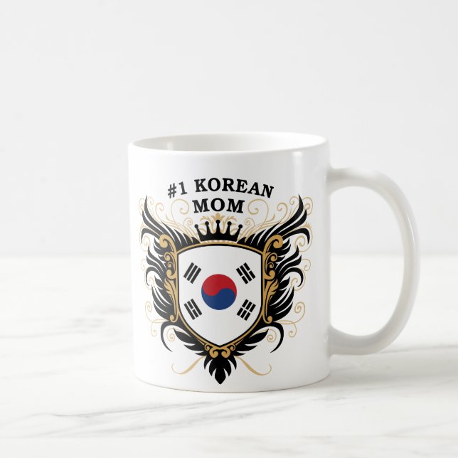 Numrera en koreansk mamma kaffemugg (Höger)